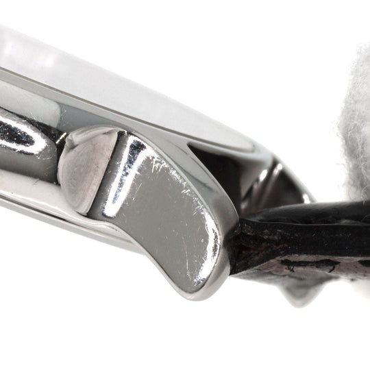 BVLGARI Watches Quartz ST29S Stainless Steel, Leather Silver Solo tempo black dial Women Used Authentic
