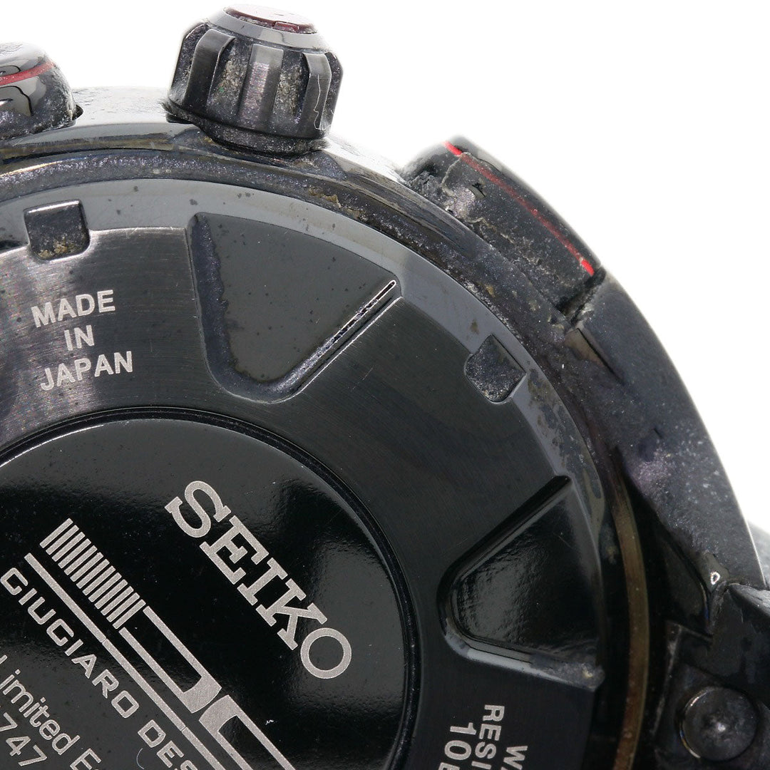 SEIKO Watches Solar Powered Radio Watch SBXB121 Titanium Ceramic , Titanium Ceramic black Astron Giugiaro Design Limited Edition 3000 pieces black dial mens Used Authentic