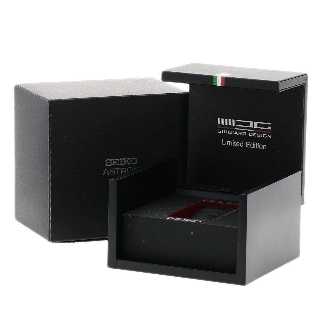 SEIKO Watches Solar Powered Radio Watch SBXB121 Titanium Ceramic , Titanium Ceramic black Astron Giugiaro Design Limited Edition 3000 pieces black dial mens Used Authentic