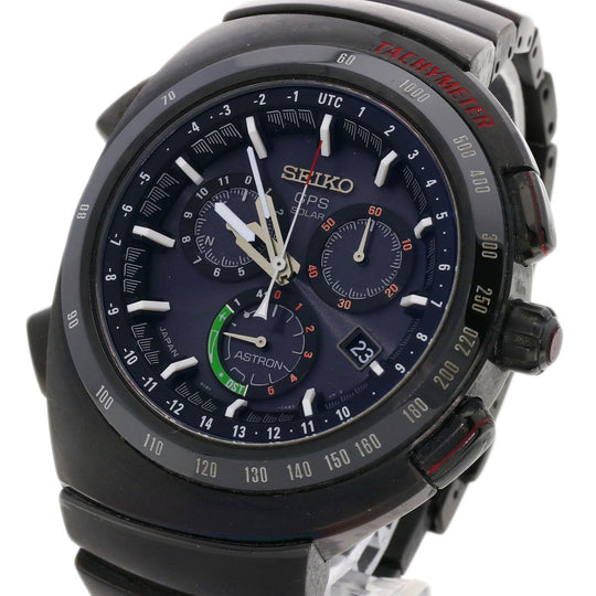 SEIKO Watches Solar Powered Radio Watch SBXB121 Titanium Ceramic , Titanium Ceramic black Astron Giugiaro Design Limited Edition 3000 pieces black dial mens Used Authentic