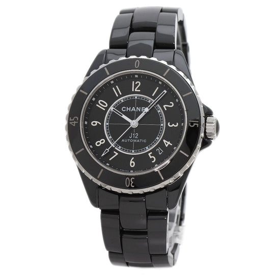CHANEL Watches Mechanical Automatic H5699 ceramic black Caliber 12.1 J12 1.5" H5699 current model black dial mens(Unisex) Used Authentic