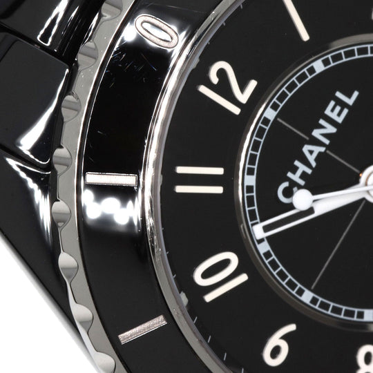 CHANEL Watches Mechanical Automatic H5699 ceramic black Caliber 12.1 J12 1.5" H5699 current model black dial mens(Unisex) Used Authentic