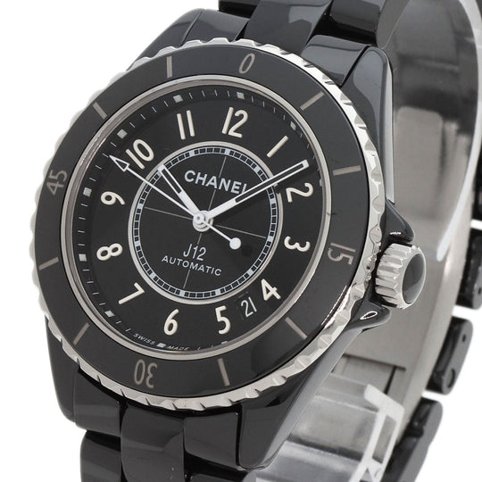 CHANEL Watches Mechanical Automatic H5699 ceramic black Caliber 12.1 J12 1.5" H5699 current model black dial mens(Unisex) Used Authentic