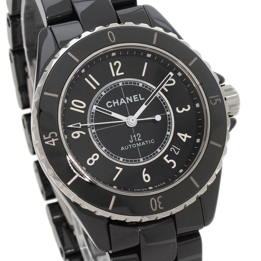 CHANEL Watches Mechanical Automatic H5699 ceramic black Caliber 12.1 J12 1.5" H5699 current model black dial mens(Unisex) Used Authentic