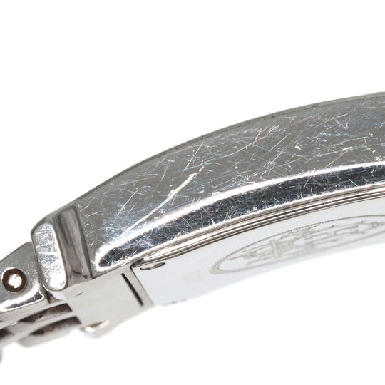 HERMES Watches Quartz HH1.210 Stainless Steel Silver H watch Orange dial Women Used Authentic