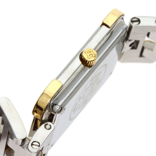 HERMES Watches Quartz CR1.220 Stainless Steel , SSxGP gold Clojure Champagne Gold dial Women Used Authentic