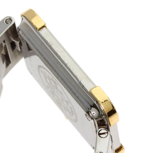 HERMES Watches Quartz CR1.220 Stainless Steel , SSxGP gold Clojure Champagne Gold dial Women Used Authentic