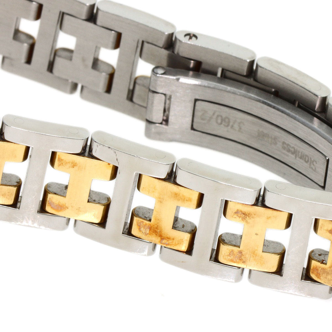 HERMES Watches Quartz CR1.220 Stainless Steel , SSxGP gold Clojure Champagne Gold dial Women Used Authentic