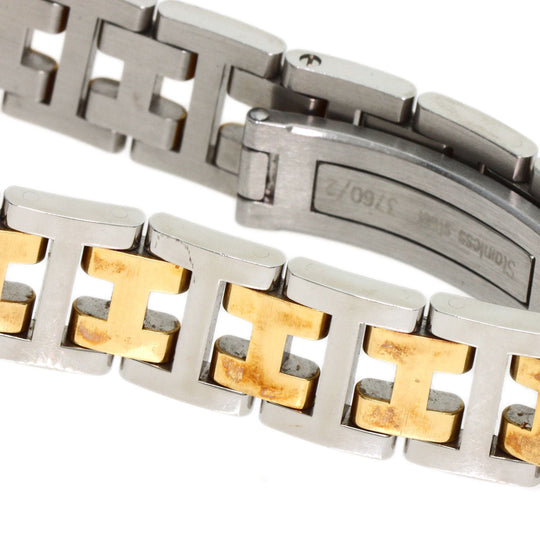 HERMES Watches Quartz CR1.220 Stainless Steel , SSxGP gold Clojure Champagne Gold dial Women Used Authentic
