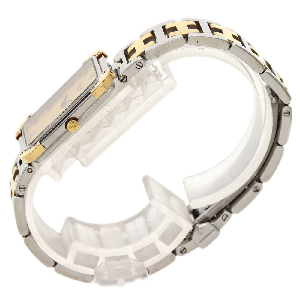 HERMES Watches Quartz CR1.220 Stainless Steel , SSxGP gold Clojure Champagne Gold dial Women Used Authentic