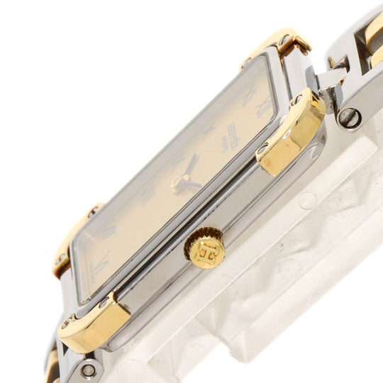 HERMES Watches Quartz CR1.220 Stainless Steel , SSxGP gold Clojure Champagne Gold dial Women Used Authentic