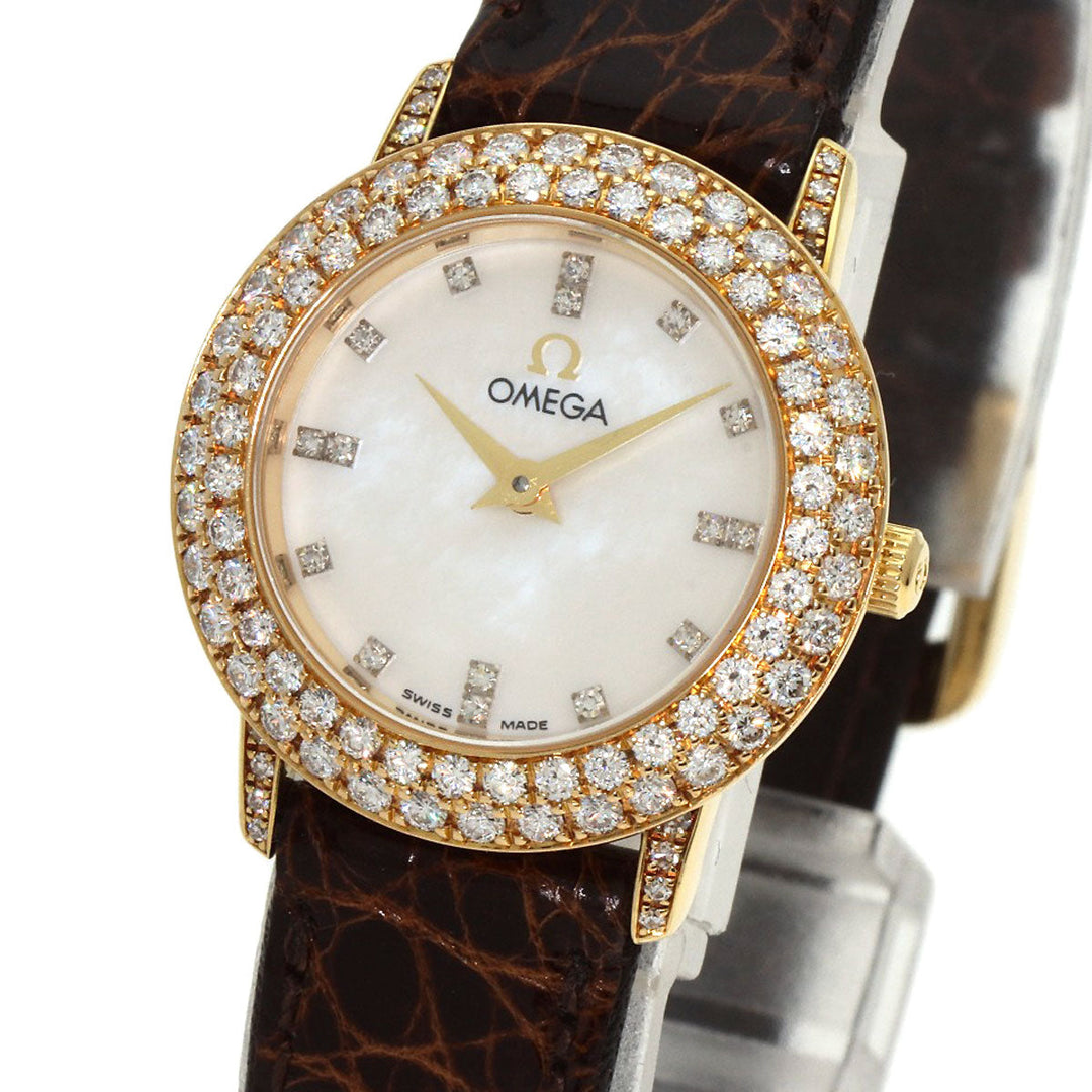 OMEGA Watches Quartz 5951055 18K Yellow Gold gold De Ville White shell dial