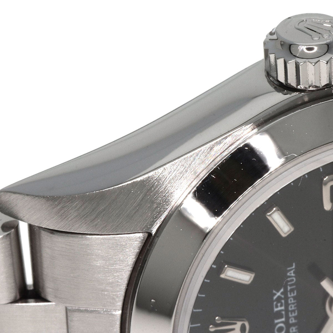 ROLEX Watches Mechanical Automatic 76080 Stainless Steel , Stainless Steel Silver Oyster perpetual black dial Women Used Authentic