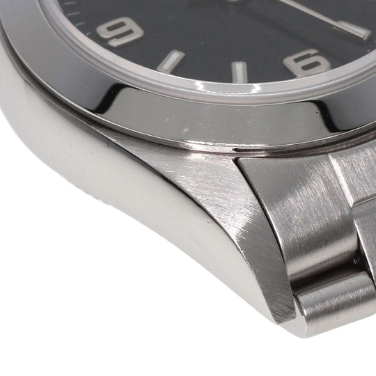 ROLEX Watches Mechanical Automatic 76080 Stainless Steel , Stainless Steel Silver Oyster perpetual black dial Women Used Authentic