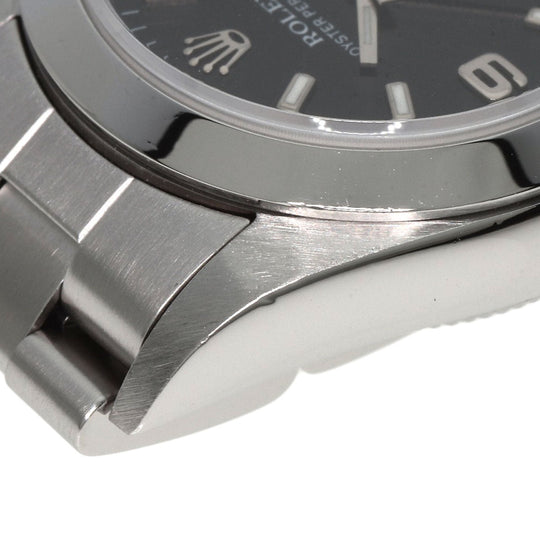 ROLEX Watches Mechanical Automatic 76080 Stainless Steel , Stainless Steel Silver Oyster perpetual black dial Women Used Authentic