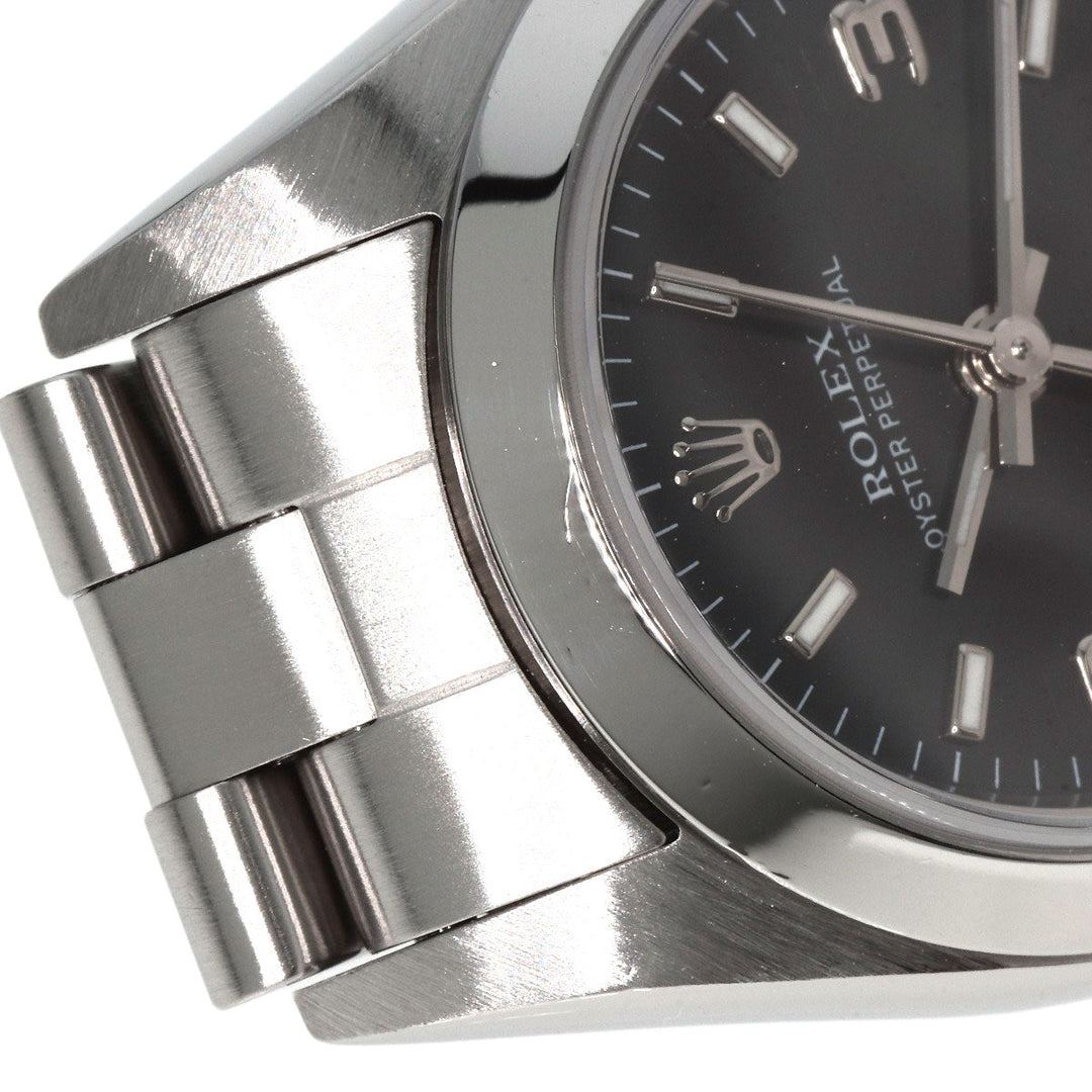 ROLEX Watches Mechanical Automatic 76080 Stainless Steel , Stainless Steel Silver Oyster perpetual black dial Women Used Authentic
