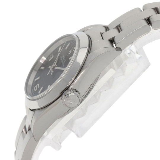 ROLEX Watches Mechanical Automatic 76080 Stainless Steel , Stainless Steel Silver Oyster perpetual black dial Women Used Authentic