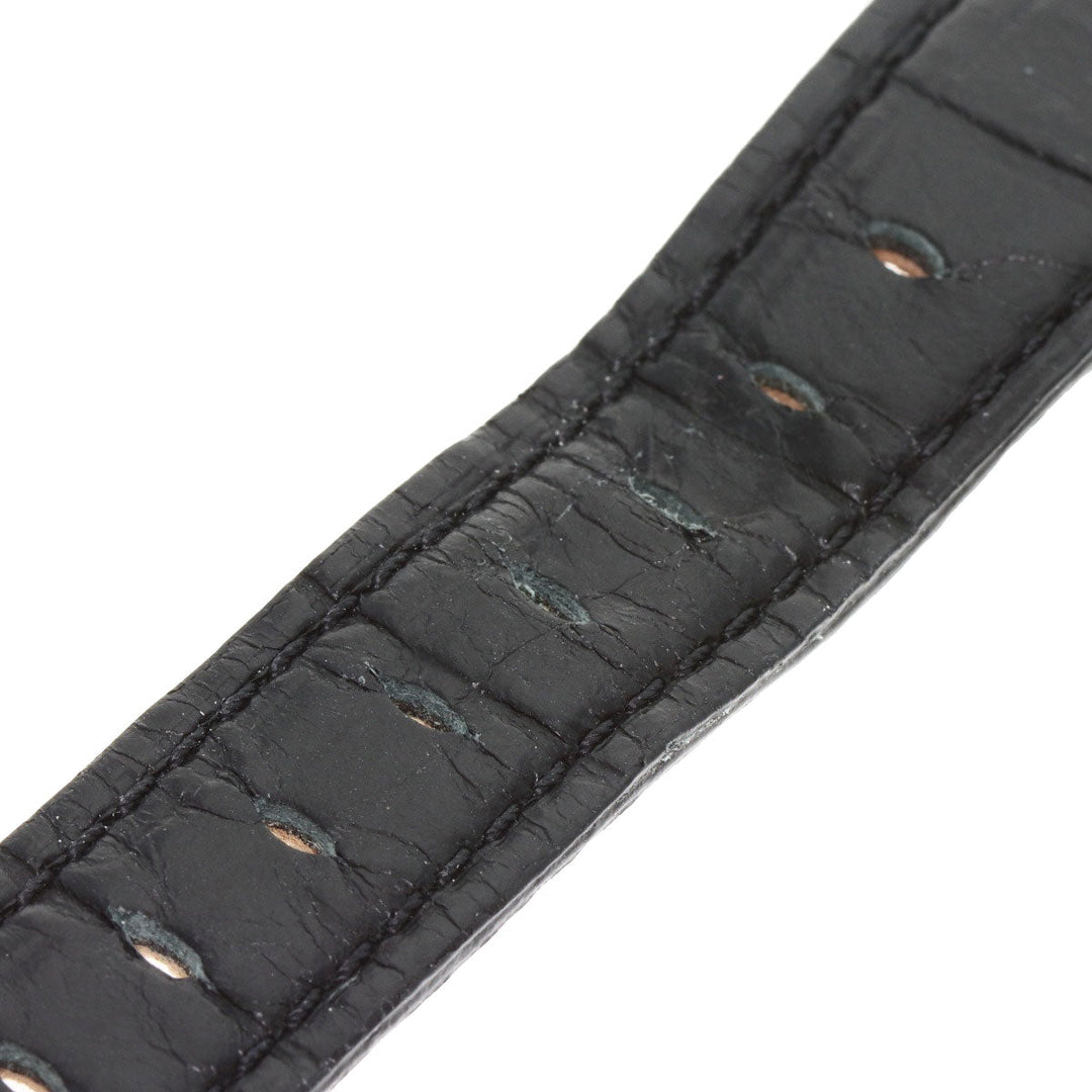 Gaga Milano Watches Quartz 5087 Gold Plated, Leather gold Manuale 46 Limited to 1000 pieces black dial mens Used Authentic