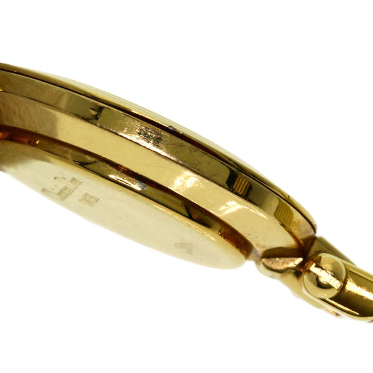 Christian Dior Watches Quartz 3051 Gold Plated , Gold Plated gold Round face white dial Women Used Authentic
