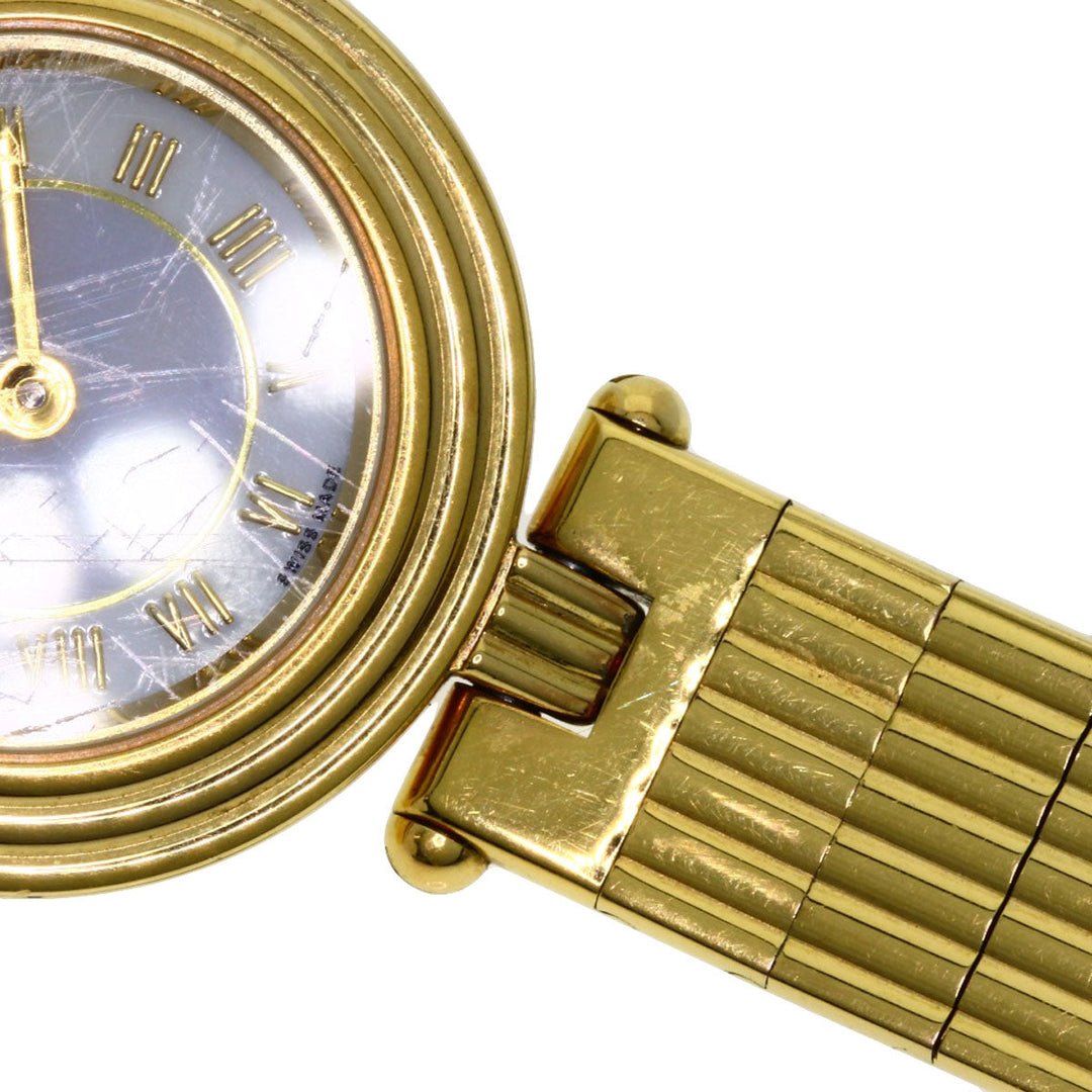 Christian Dior Watches Quartz 3051 Gold Plated , Gold Plated gold Round face white dial Women Used Authentic