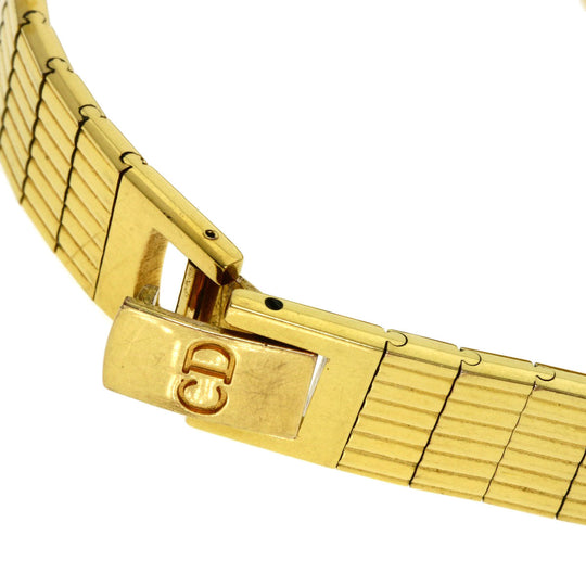 Christian Dior Watches Quartz 3051 Gold Plated , Gold Plated gold Round face white dial Women Used Authentic