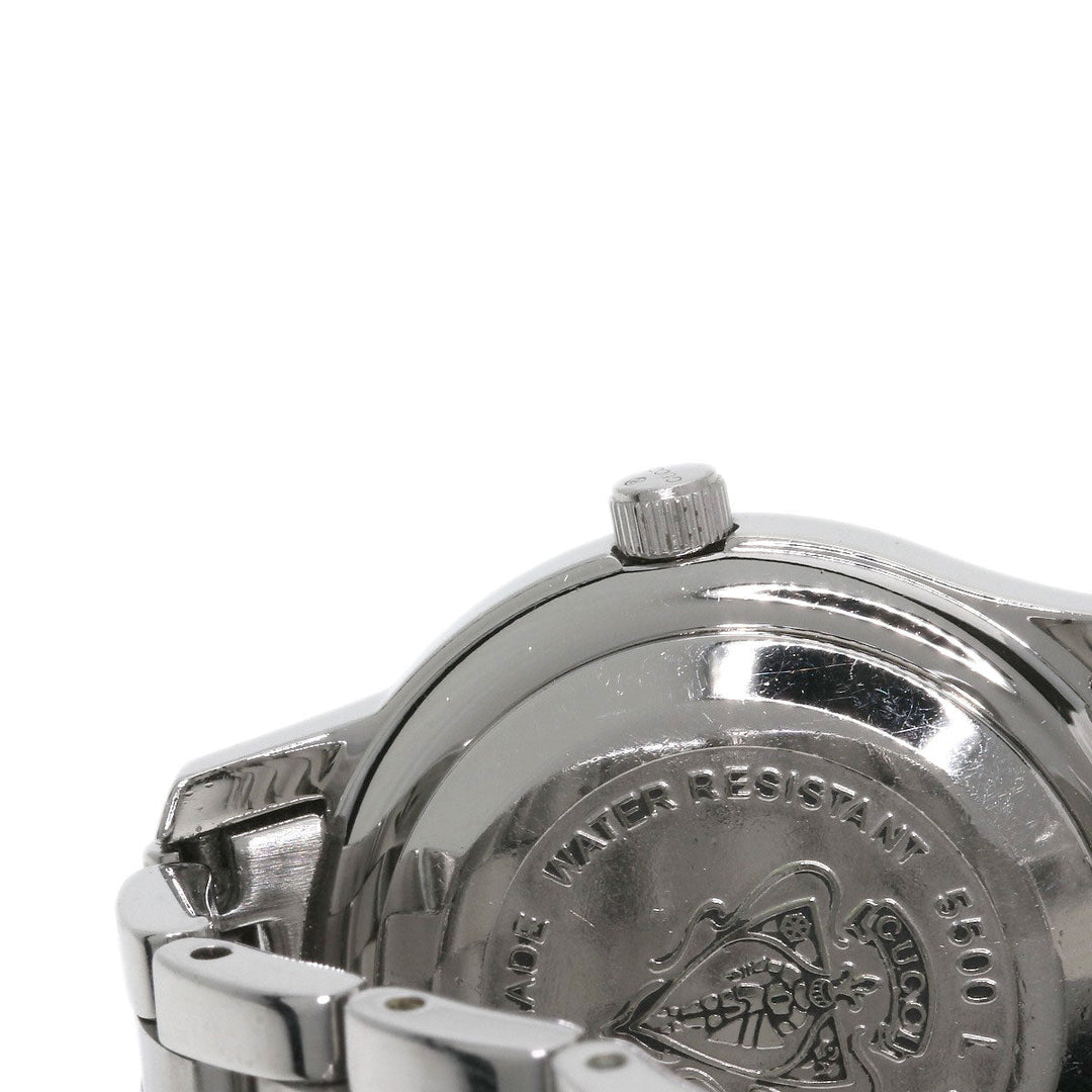 GUCCI Watches Quartz Stainless Steel , Stainless Steel Silver 5500L Silver dial Women Used Authentic