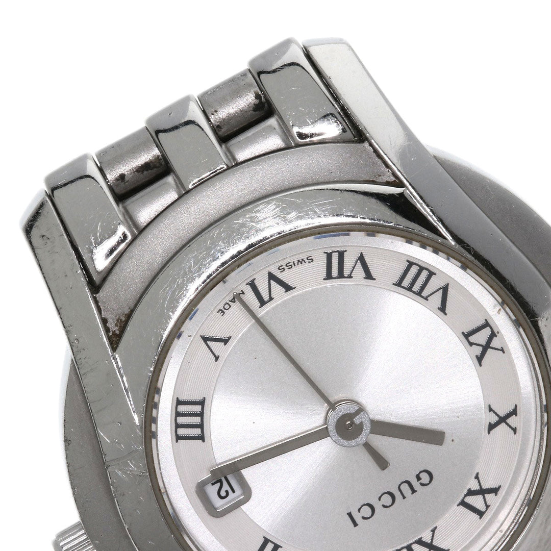 GUCCI Watches Quartz Stainless Steel , Stainless Steel Silver 5500L Silver dial Women Used Authentic