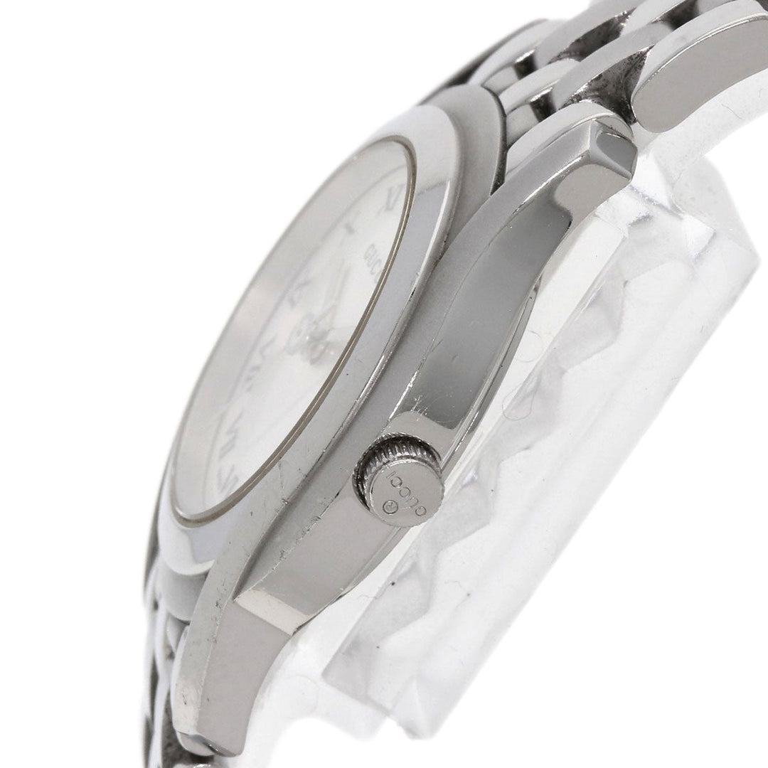 GUCCI Watches Quartz Stainless Steel , Stainless Steel Silver 5500L Silver dial Women Used Authentic