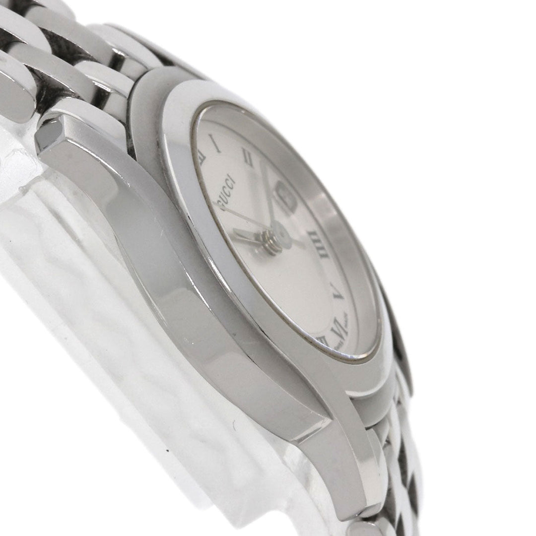 GUCCI Watches Quartz Stainless Steel , Stainless Steel Silver 5500L Silver dial Women Used Authentic