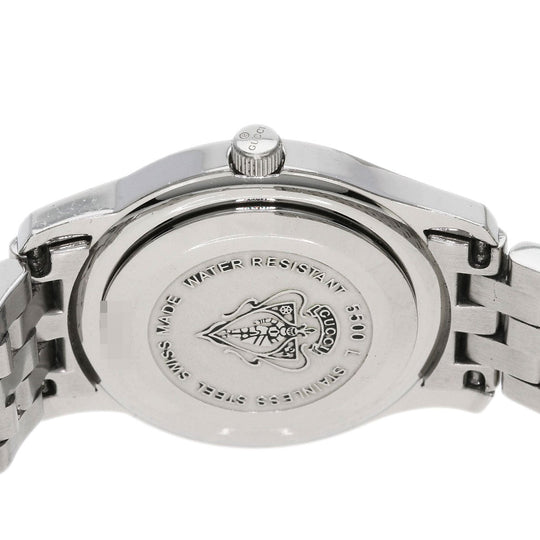 GUCCI Watches Quartz Stainless Steel , Stainless Steel Silver 5500L Silver dial Women Used Authentic