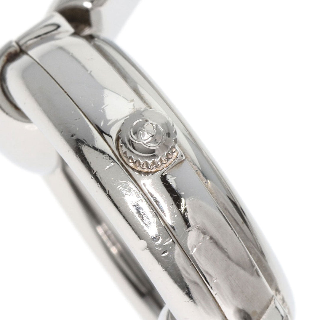GUCCI Watches Quartz 1400L Stainless Steel , Stainless Steel Silver Round face black dial Women Used Authentic