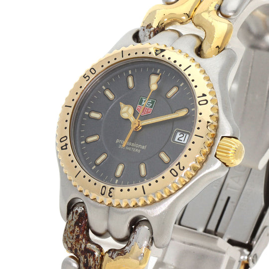 TAG HEUER Watches Quartz WG1220 Stainless Steel , SSxGP Silver professional gray dial mens Used Authentic