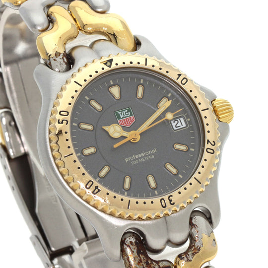TAG HEUER Watches Quartz WG1220 Stainless Steel , SSxGP Silver professional gray dial mens Used Authentic