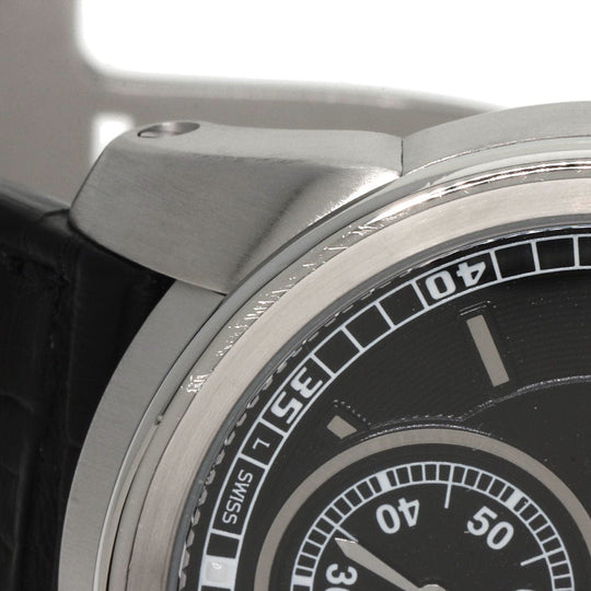 CARTIER Watches Mechanical Automatic W7100014 Stainless Steel, Leather Silver Calibur de Cartier black dial mens Used Authentic
