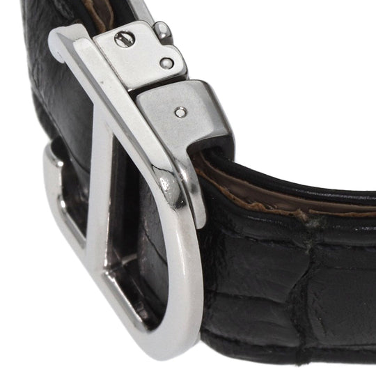 CARTIER Watches Mechanical Automatic W7100014 Stainless Steel, Leather Silver Calibur de Cartier black dial mens Used Authentic