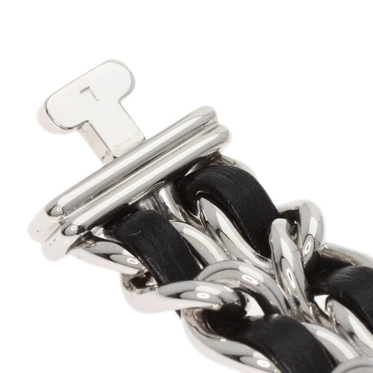 CHANEL Watches Quartz H0451 Stainless Steel, SSxLeather Silver Premiere L black dial Women Used Authentic