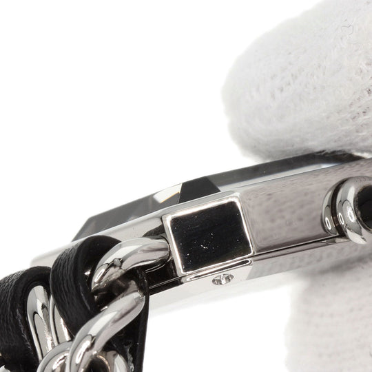 CHANEL Watches Quartz H0451 Stainless Steel, SSxLeather Silver Premiere L black dial Women Used Authentic