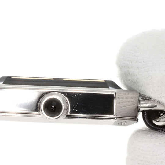 CHANEL Watches Quartz H0451 Stainless Steel, SSxLeather Silver Premiere L black dial Women Used Authentic