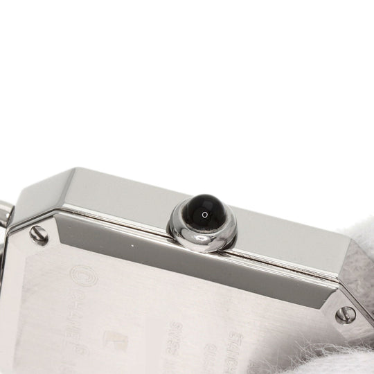 CHANEL Watches Quartz H0451 Stainless Steel, SSxLeather Silver Premiere L black dial Women Used Authentic