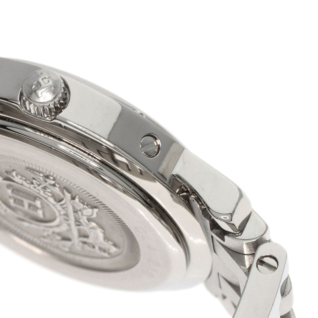 HERMES Watches Quartz CL4.210 Stainless Steel Silver Clipper Nacre White shell dial