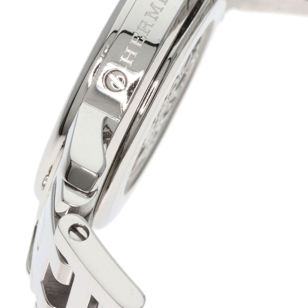 HERMES Watches Quartz CL4.210 Stainless Steel Silver Clipper Nacre White shell dial
