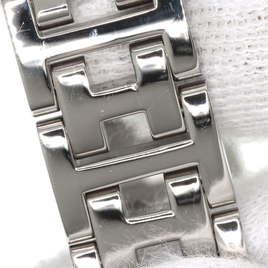 HERMES Watches Quartz CL4.210 Stainless Steel Silver Clipper Nacre White shell dial