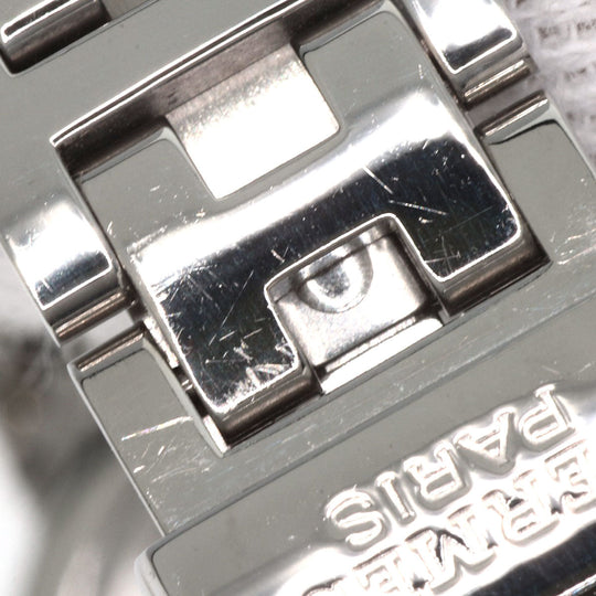 HERMES Watches Quartz CL4.210 Stainless Steel Silver Clipper Nacre White shell dial