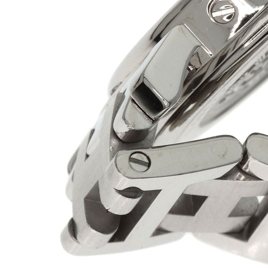 HERMES Watches Quartz CL4.210 Stainless Steel Silver Clipper white dial Women Used Authentic