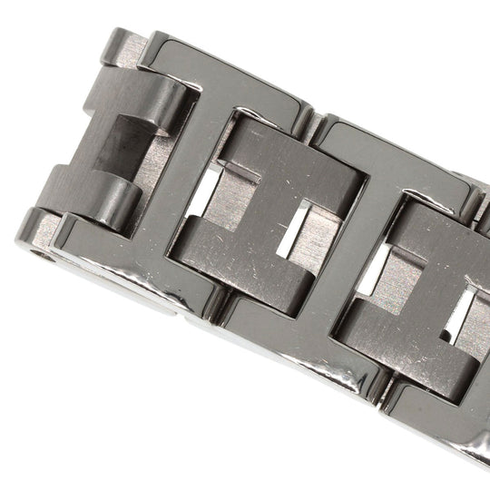 HERMES Watches Quartz CL4.210 Stainless Steel Silver Clipper white dial Women Used Authentic