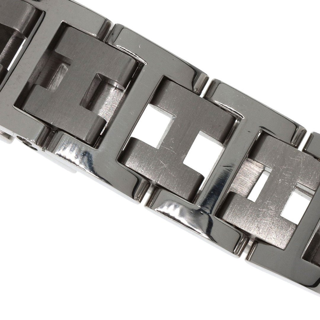 HERMES Watches Quartz CL4.210 Stainless Steel Silver Clipper white dial Women Used Authentic
