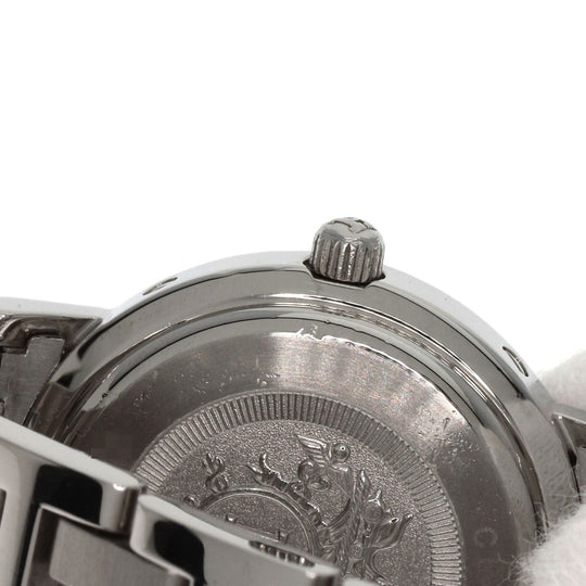 HERMES Watches Quartz CL4.210 Stainless Steel Silver Clipper white dial Women Used Authentic