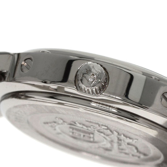 HERMES Watches Quartz CL4.210 Stainless Steel Silver Clipper white dial Women Used Authentic