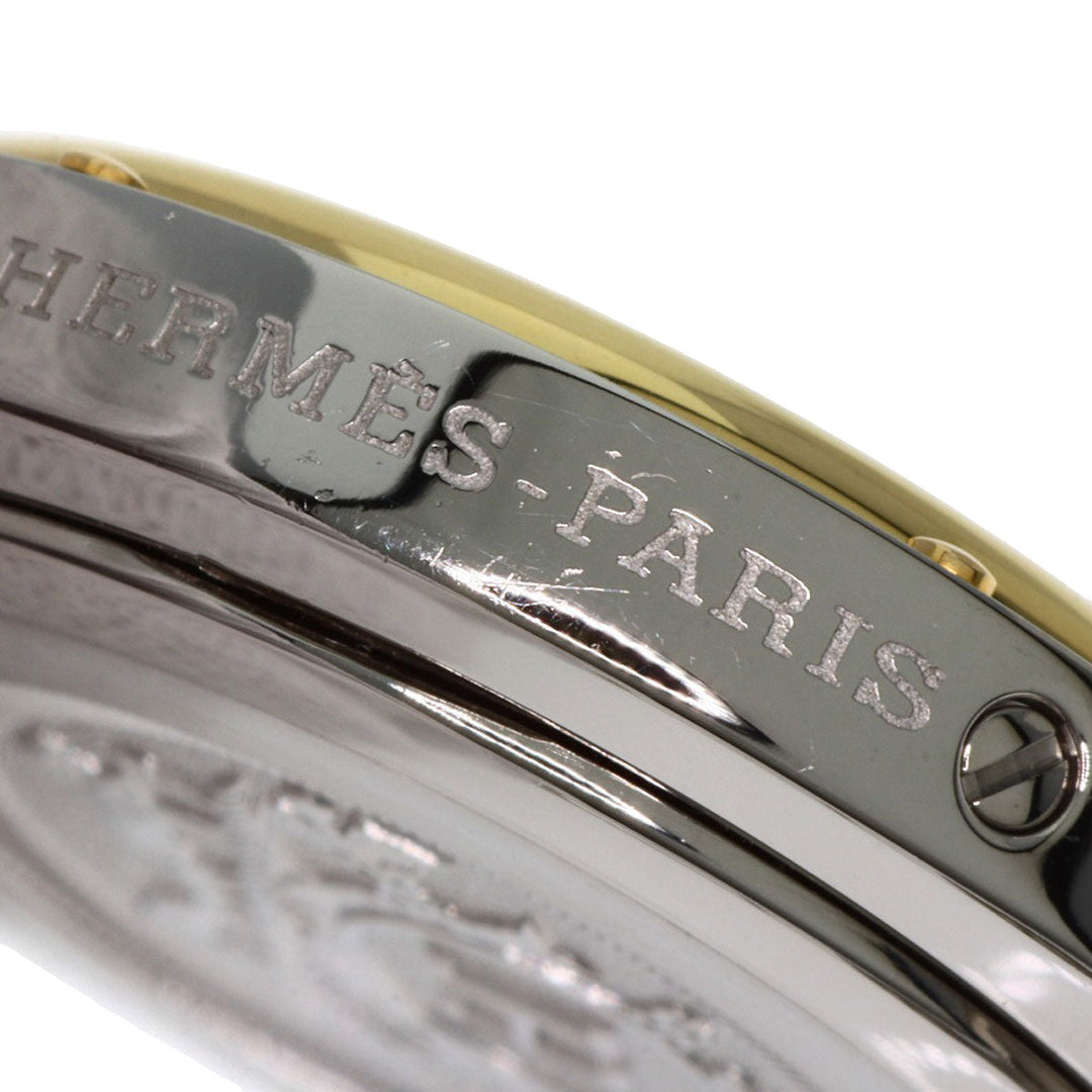 HERMES Watches Quartz CL4.220 Stainless Steel Silver Clipper white dial