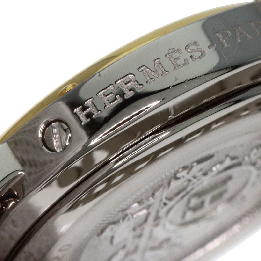 HERMES Watches Quartz CL4.220 Stainless Steel Silver Clipper white dial